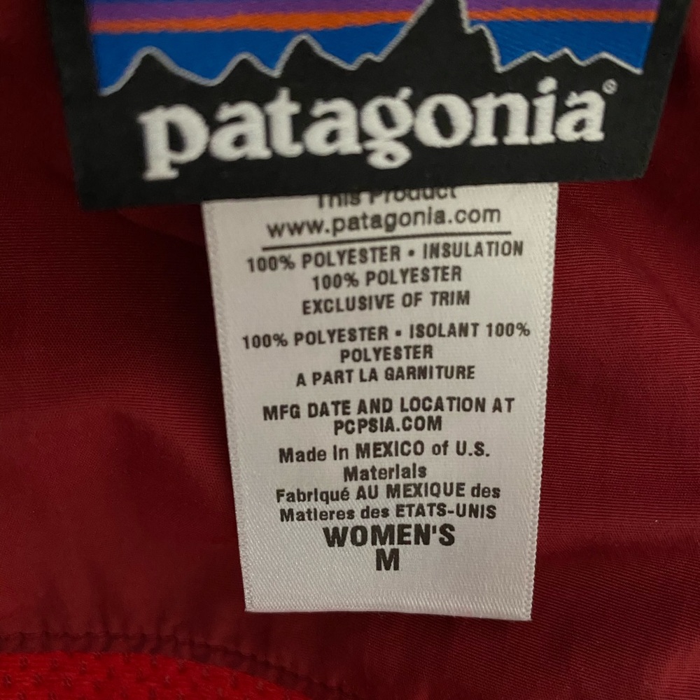 Patagonia Red Sherpa Vest size M - Picture 3 of 3